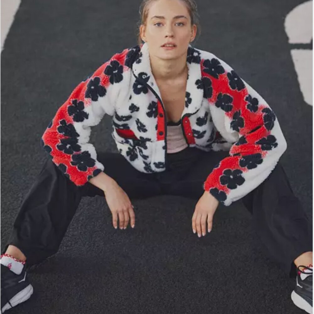 Free People Hit the Slopes Printed Fleece Jacket 🌺 - Picture 8 of 10
